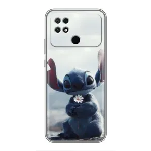 Чохол з малюнком Стіч для Xiaomi POCO C40 (Стіч з квіткою)