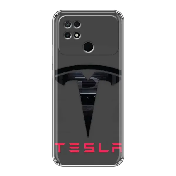 Чехол с рисунком «Logo TESLA» для Xiaomi POCO C40