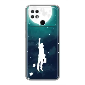 Чехол (ТПУ) с планетами на Xiaomi POCO C40 (To The moon)