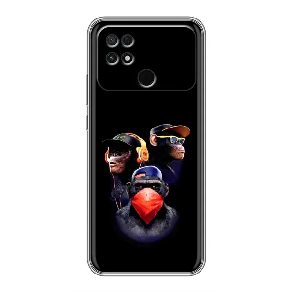 Чехол с рисунком «Три обезьяны» для Xiaomi POCO C40 Чехол с рисунком «Три обезьяны» для Xiaomi POCO C40