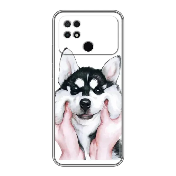Чехол с рисунком «Собака Хаски» для Xiaomi POCO C40 Чехол с рисунком «Собака Хаски» для Xiaomi POCO C40