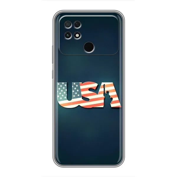 Чехол с рисунком «USA» для Xiaomi POCO C40 Чехол с рисунком «USA» для Xiaomi POCO C40