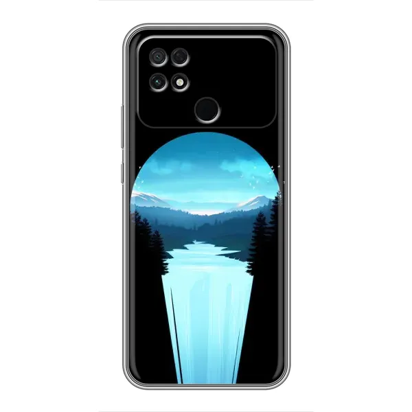 Чехол с рисунком «Синий Водопад» для Xiaomi POCO C40 Чехол с рисунком «Синий Водопад» для Xiaomi POCO C40
