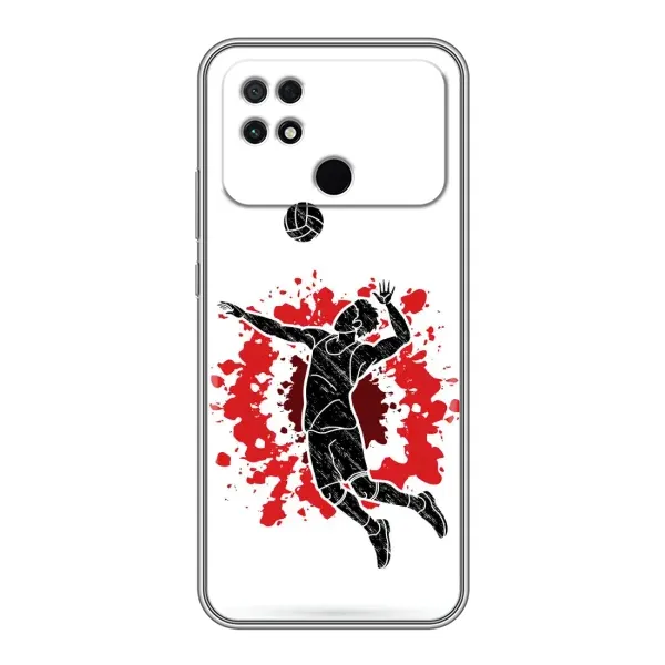 Чехол с рисунком «Волейболист» для Xiaomi POCO C40 Чехол с рисунком «Волейболист» для Xiaomi POCO C40