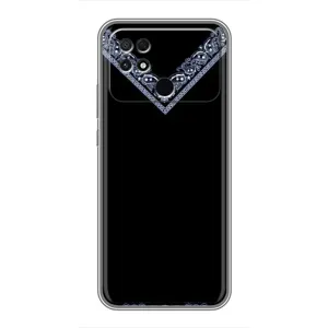 Силиконовый Чехол на Xiaomi POCO C40 (Воротник вышиванки)