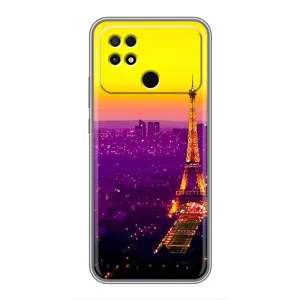 Чехол с Эйфелевой башней на Xiaomi POCO C40 (Яркая башня)