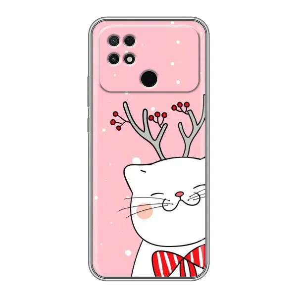 Чехол с рисунком «Зимний кот» для Xiaomi POCO C40 Чехол с рисунком «Зимний кот» для Xiaomi POCO C40