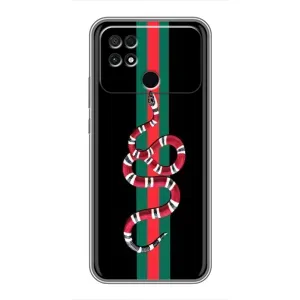 Чохли бренд ГУЧЧІ для Xiaomi POCO C40 (Змій Гуччі)