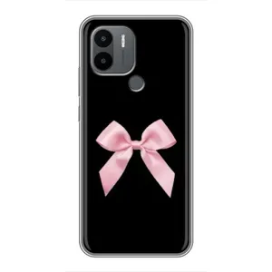 Чехол банты для Xiaomi Poco C50 (Бант на черном)
