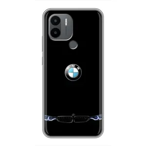 Силиконовый бампер с картинкой машины на Xiaomi Poco C50 (Черный BMW)