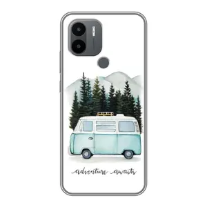 Силиконовый бампер с картинкой машины на Xiaomi Poco C50 (Домик на колесах)