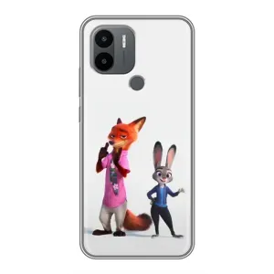 Силиконовый чехол с принтом Зоотрополіс для Xiaomi Poco C50 (Джуди и Ник)