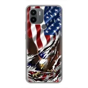 Чехол Флаг USA для Xiaomi Poco C50 (Флаг USA)