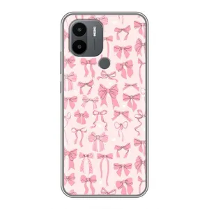 Чехол банты для Xiaomi Poco C50 (Фон бантики)