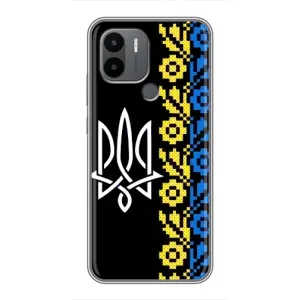 Силиконовый Чехол на Xiaomi Poco C50 (Герб и вышыванка)
