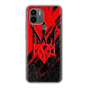 Чехлы УПА (Красно-Чёрный) на Xiaomi Poco C50 (Герб в цвете УПА)