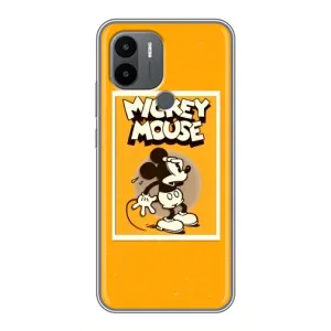 Чехлы с принтом Микки Маус на Xiaomi Poco C50 (Испуганный Микки)