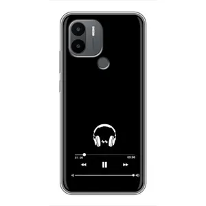 Чохол з картинками на чорному фоні для Xiaomi Poco C50 (Плеєр)