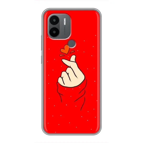 Чехол с рисунком «Сердце на красном» для Xiaomi Poco C50 Чехол с рисунком «Сердце на красном» для Xiaomi Poco C50