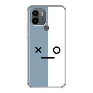 Силиконовые Чехлы (смешные стикеры) для Xiaomi Poco C50 (Серо-белый)