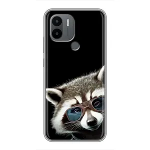 Силіконовий Чохол з Энотами на Xiaomi Poco C50 (Стильний Єнот)