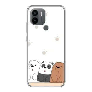 Чохли з зображенням різних тварин на Xiaomi Poco C50 (Здивовані ведмедики)