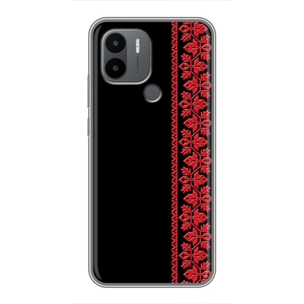 Чехол с рисунком «Вышиванка на черном» для Xiaomi Poco C50 Чехол с рисунком «Вышиванка на черном» для Xiaomi Poco C50