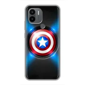 Чехол с Щитом Капитана Америки на Xiaomi Poco C50 (Яркий Щит Капитана)