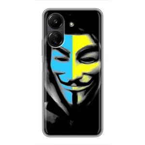 Чехол с Украинской символикой на Поко С65 (Анонимус патриот)