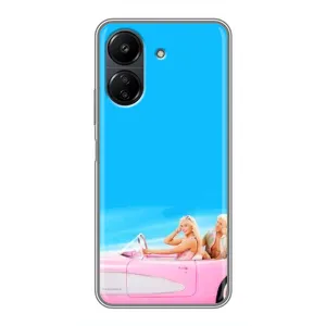Силиконовый Чехол Барби Фильм на Xiaomi POCO C65 (Барби и Кен)