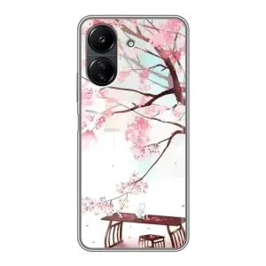 Чехол с принтом САКУРЫ на Xiaomi POCO C65 (Чайная церемония)