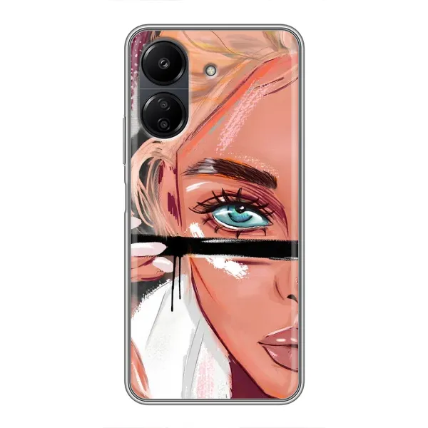 Чехол с рисунком «Девушка и ресницы» для Xiaomi POCO C65 Чехол с рисунком «Девушка и ресницы» для Xiaomi POCO C65