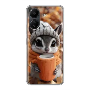 Печатный чехол «Зверята с кофе» для Xiaomi POCO C65