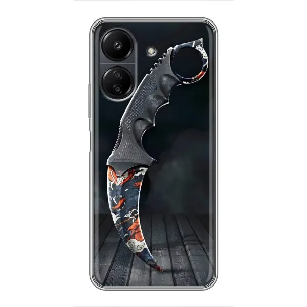 Чехол с рисунком «Кинжал КС ГО» для Xiaomi POCO C65 Чехол с рисунком «Кинжал КС ГО» для Xiaomi POCO C65