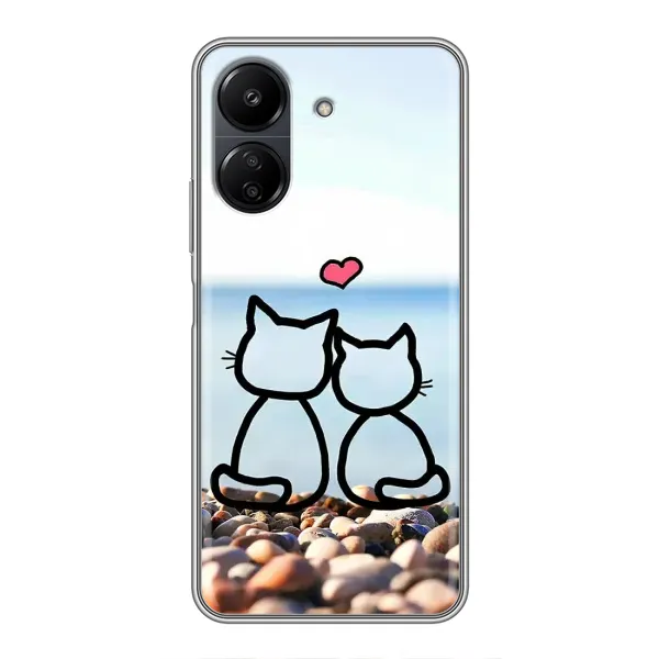 Чехол с рисунком «Котейки» для Xiaomi POCO C65 Чехол с рисунком «Котейки» для Xiaomi POCO C65
