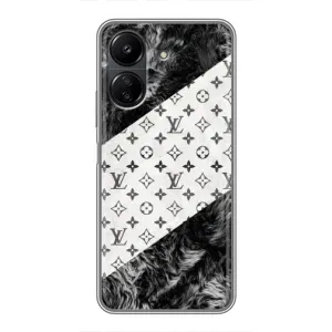 Чохол Стиль Louis Vuitton на Xiaomi POCO C65 (LV на білому)
