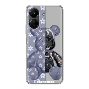 Силіконовий чохол для Xiaomi POCO C65 (Ведмідь Louis Vuitton)