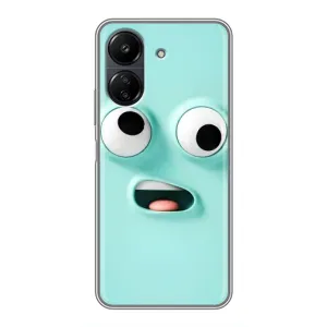 Силиконовые Чехлы (смешные стикеры) для Xiaomi POCO C65 (Забавное мятное лицо)