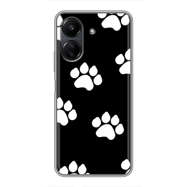 Чехол с рисунком «Следы собак» для Xiaomi POCO C65 Чехол с рисунком «Следы собак» для Xiaomi POCO C65