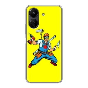 Силіконовий бампер (Працівники) на Xiaomi POCO C65 (Будівельник)