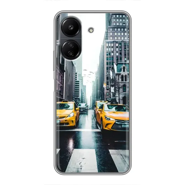 Чехол с рисунком «Такси» для Xiaomi POCO C65