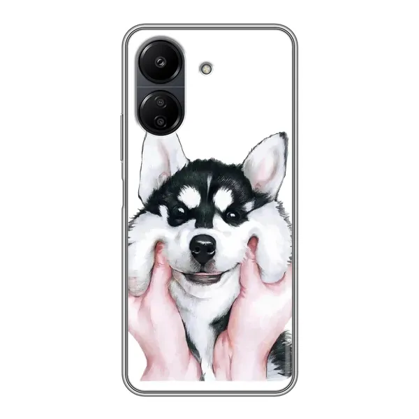 Чехол с рисунком «Собака Хаски» для Xiaomi POCO C65 Чехол с рисунком «Собака Хаски» для Xiaomi POCO C65