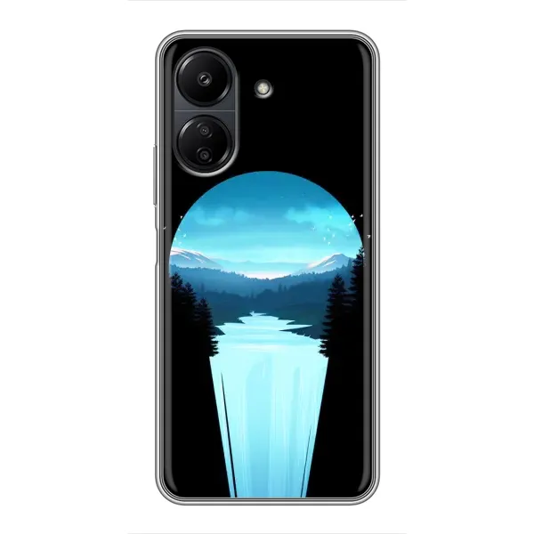 Чехол с рисунком «Синий Водопад» для Xiaomi POCO C65 Чехол с рисунком «Синий Водопад» для Xiaomi POCO C65