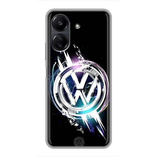 Чехол с рисунком «Volkswagen на черном» для Xiaomi POCO C65 Чехол с рисунком «Volkswagen на черном» для Xiaomi POCO C65