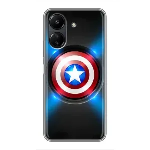 Чохол с Щітом Капітана Америки на Xiaomi POCO C65 (Яскраий Щит Капітана)