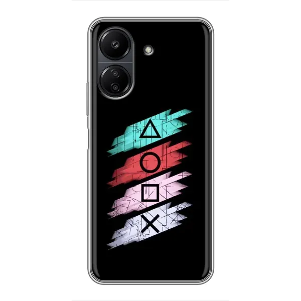 Чехол с рисунком «Значки Sony» для Xiaomi POCO C65 Чехол с рисунком «Значки Sony» для Xiaomi POCO C65