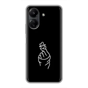 Чехлы (Знак сердечка) на Xiaomi POCO C65 (Знак Сердечка)