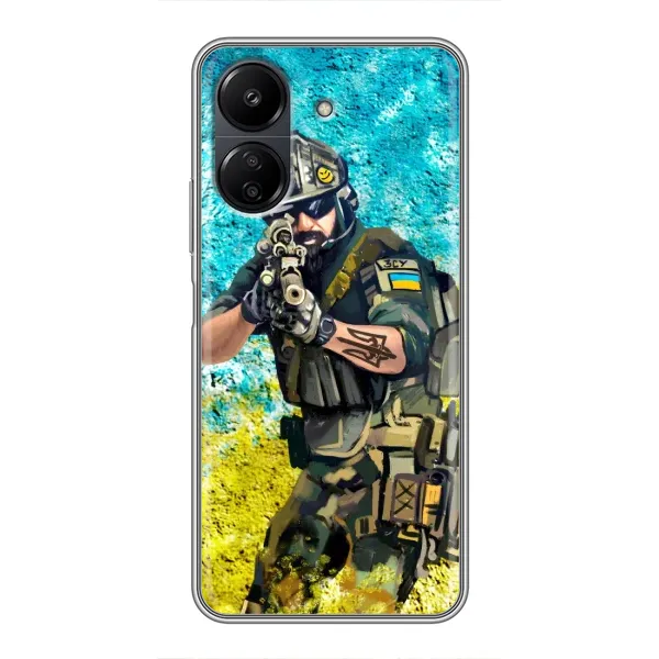 Чехол с рисунком «ЗСУ Воин» для Xiaomi POCO C65 Чехол с рисунком «ЗСУ Воин» для Xiaomi POCO C65