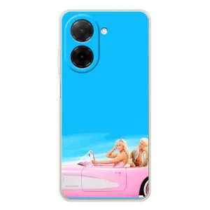 Силиконовый Чехол Барби Фильм на Xiaomi Poco C71 (Барби и Кен)