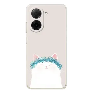Чехол на тематику: Коты для Xiaomi Poco C71 (Белый котик)